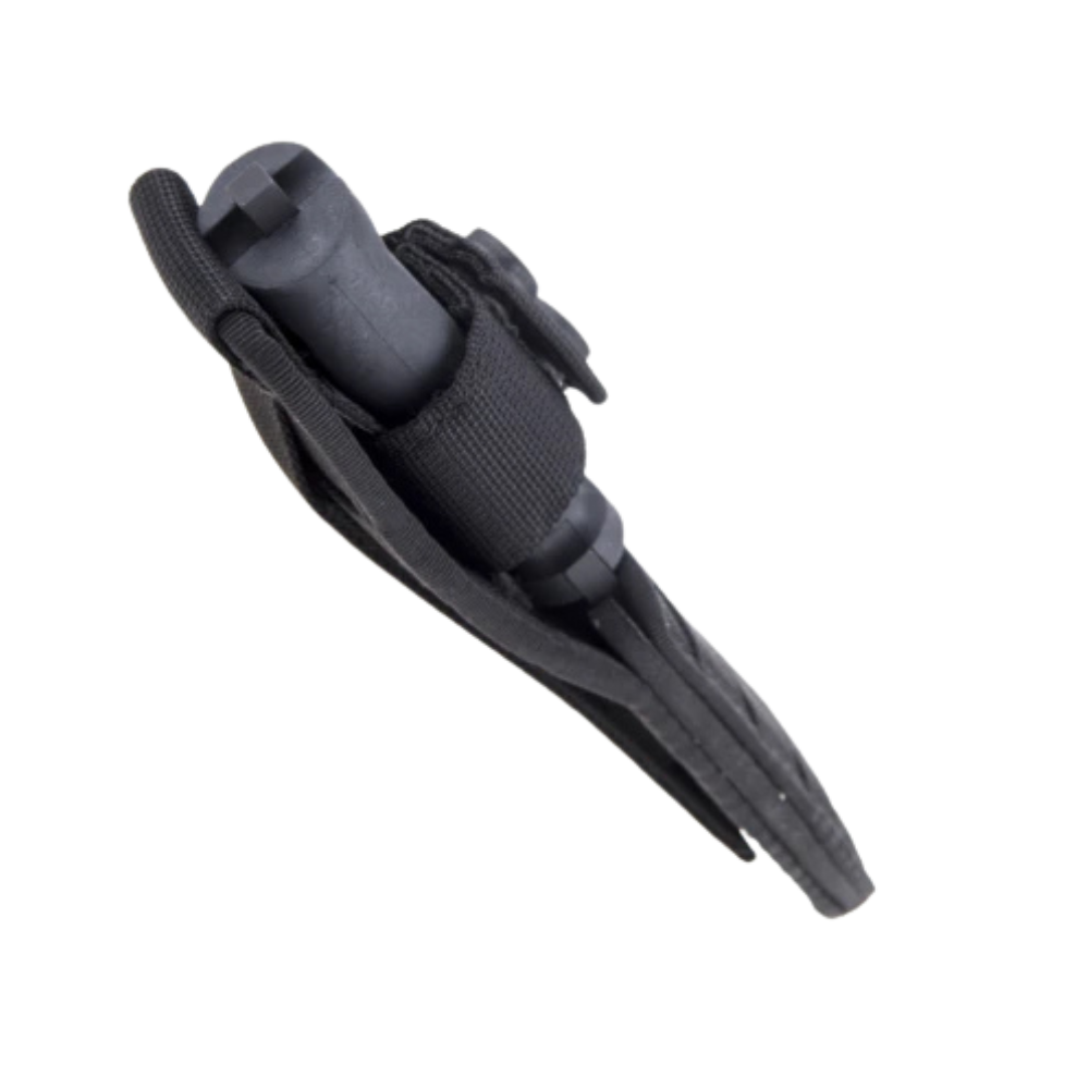 Extrema Ratio Couteau T4000 C Black à lame fixe de 20,8 cm, acier N690, manche en Forprène, avec étui nylon, poids 196g, fabriqué en It