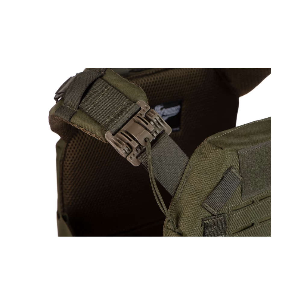 Gilet de combat SMB Reaper QRB Plate Carrier vert, léger et durable avec système MOLLE complet, fabriqué par Invader Gear