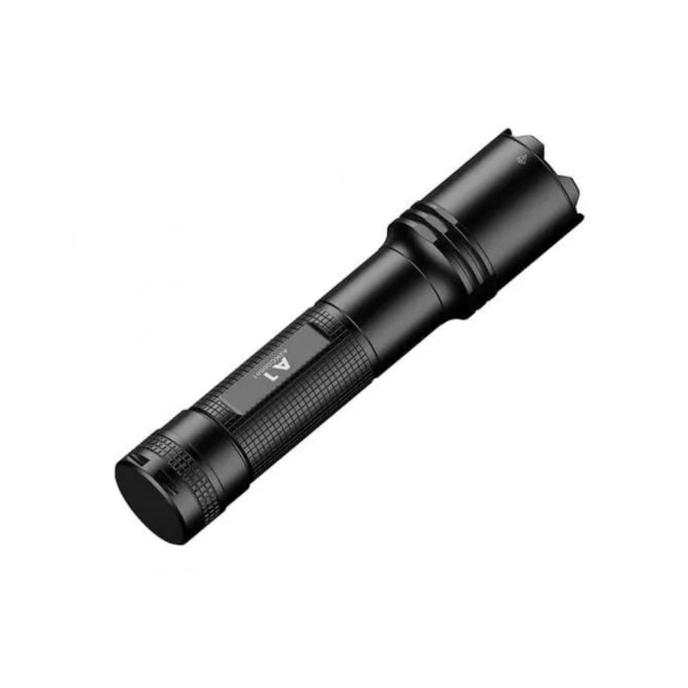 Lampe tactique rechargeable Klarus A1 1100 Lumens noire résistante aux chocs et à la corrosion avec port USB-C et autonomie de 72 heures