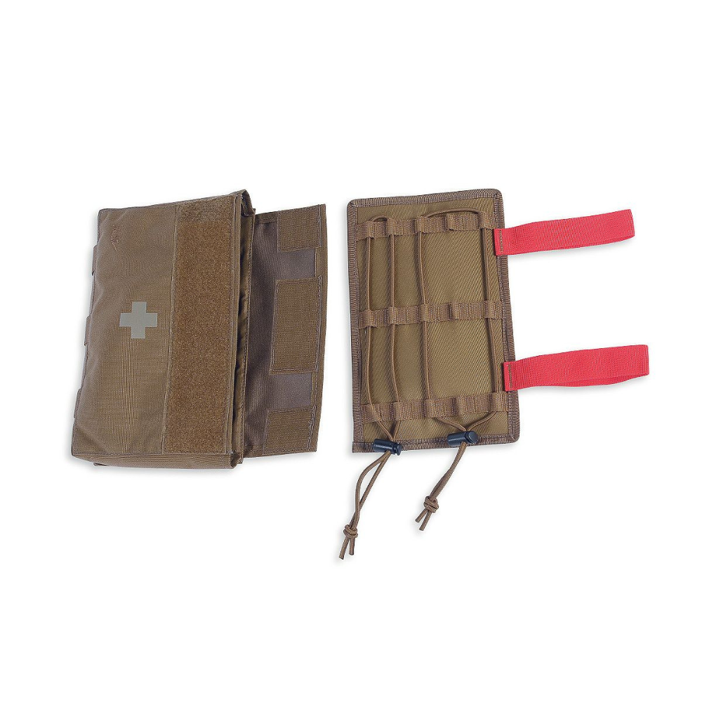 Poche médicale de premier secours TT IFAK Pouch Coyote de Tasmanian Tiger, avec système d'accès rapide, boucle de verrouillage rapide, compatible avec ceintures de 50mm, système