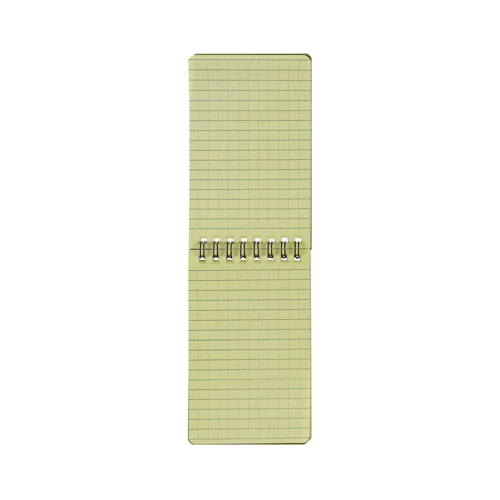 Petit carnet étanche vert olive MFH de 7.5 x 13cm avec 50 feuilles résistantes à l'eau