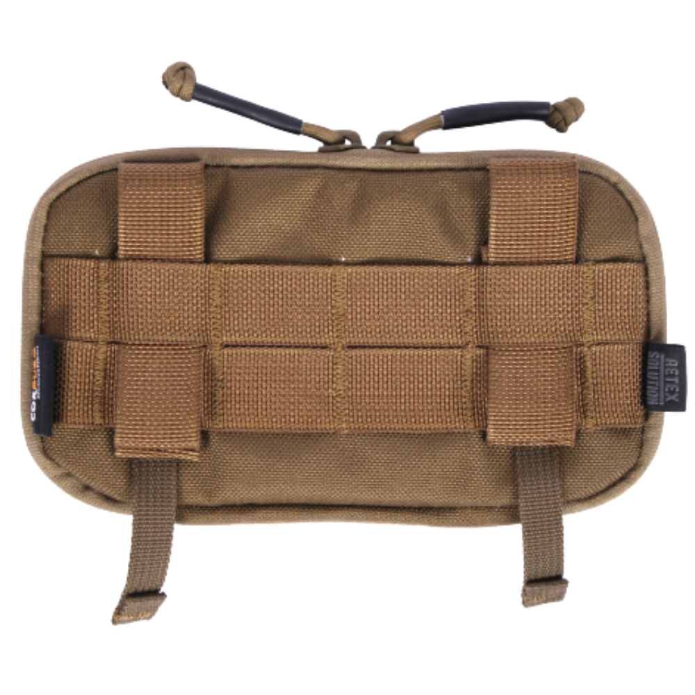 Poche MOLLE admin pour téléphone en tissu 1000D Cordura avec fixation MOLLE, support velcro et porte-stylet par Retex Solution