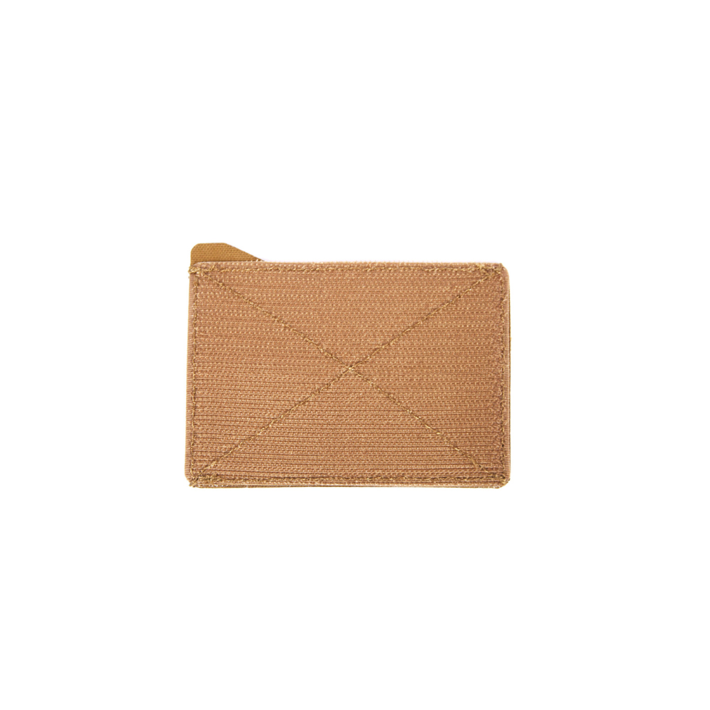 Porte carte velcro noir ou coyote pour carte d'identité militaire ou laisser passer individuel