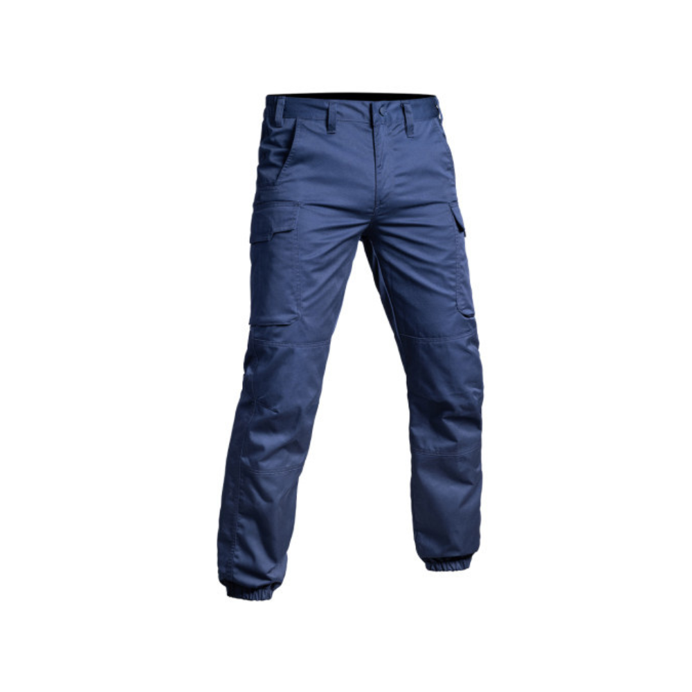 Pantalon de sécurité SÉCU-ONE bleu marine élastiqué de A10 Equipment, résistant et ergonomique pour professionnels de la sécurité privée
