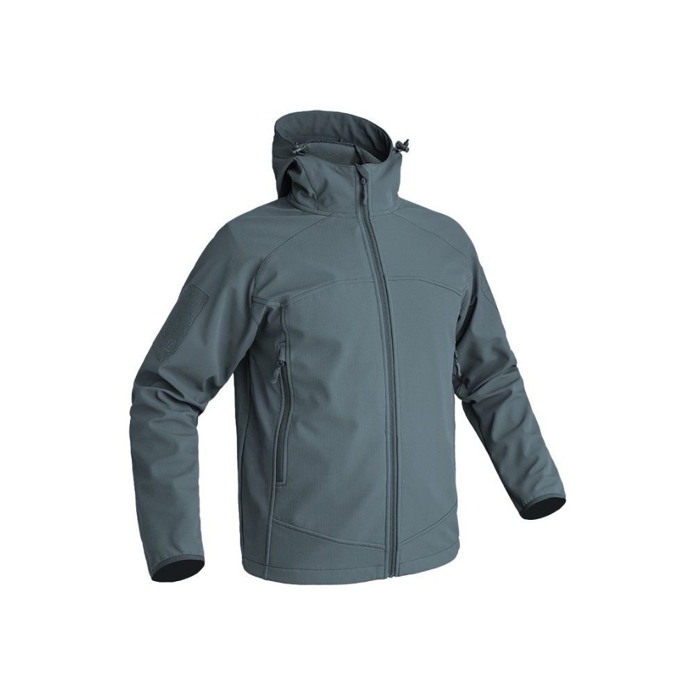 Veste Softshell Instructor de A10 Equipment, vêtement fonctionnel, résistant et confortable, avec technologie Soft-Shell 3 layers, imperméable, respirante et coupe-vent pour une performance optimale.