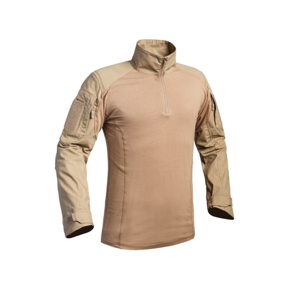 Chemise UBAS FIGHTER résistante et ergonomique d'A10 EQUIPMENT, destinée aux combattants militaires, avec traitement TEFLON et IR-PROTECT.