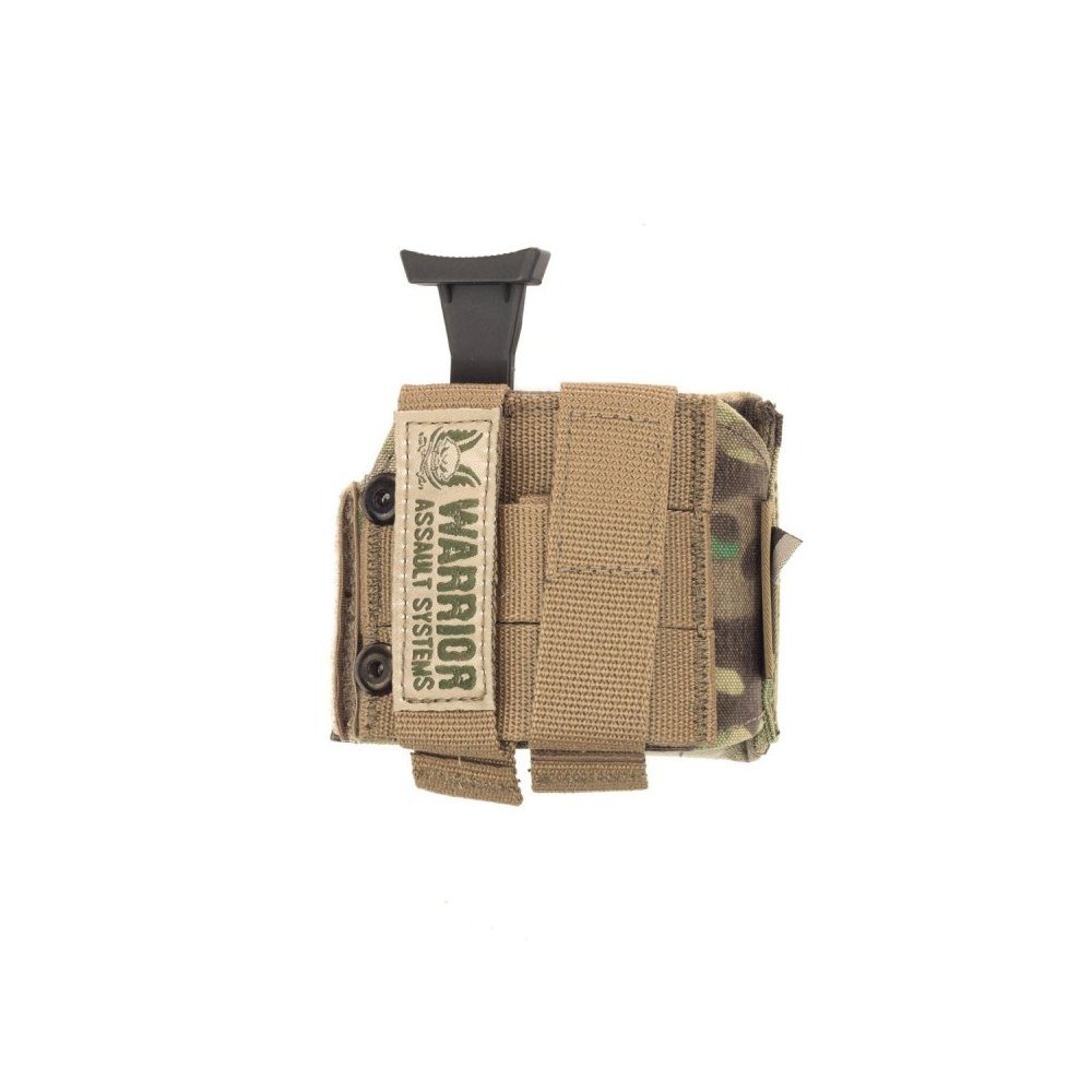 Holster universel multicam pour gauchers par Warrior Assault, facilement réglable et solide, avec rangées MOLLE et sangles
