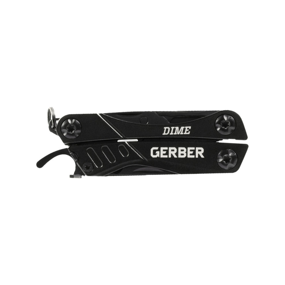 Mini-outil multifonction Gerber Dime 12 outils avec pince à ressort, ciseaux, coupe-fil et bien plus encore, compact et léger pour une utilisation quotidienne.