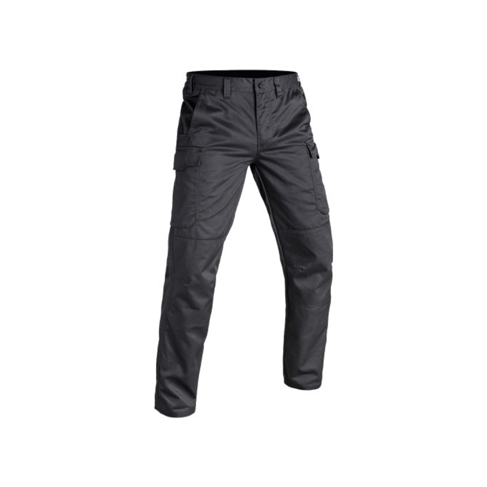 Pantalon de sécurité SÉCU-ONE noir par A10 Equipment, résistant et ergonomique avec multiples poches et taille élastiquée