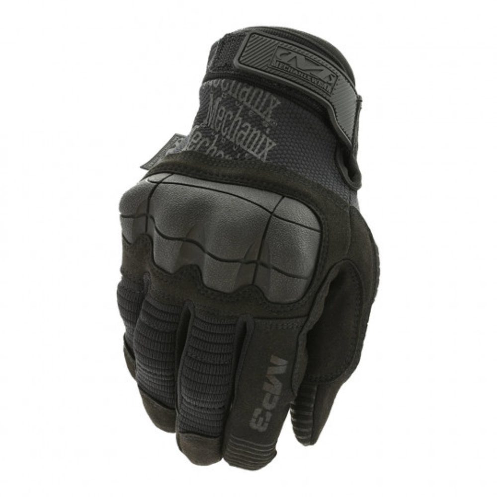 Mechanix M-Pact 3 gants d'intervention coqués noirs pour Armées et Forces de l'Ordre avec renforts matelassés EVA et microfibre renforcée