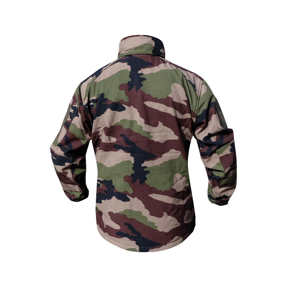 Veste Softshell 3 couches CAM CE OPEX, imperméable, respirante avec plusieurs poches et renforts aux coudes