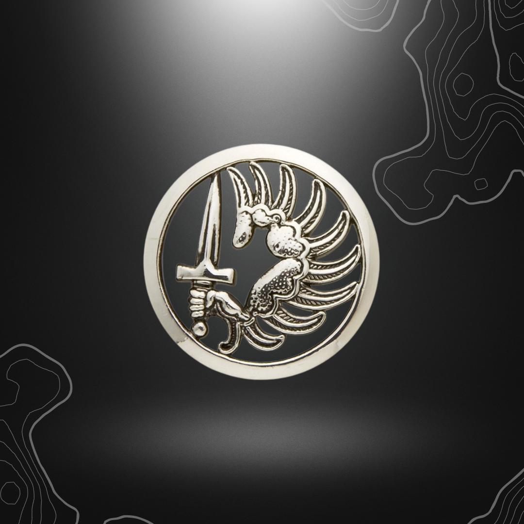 Argent insigne de béret parachutiste