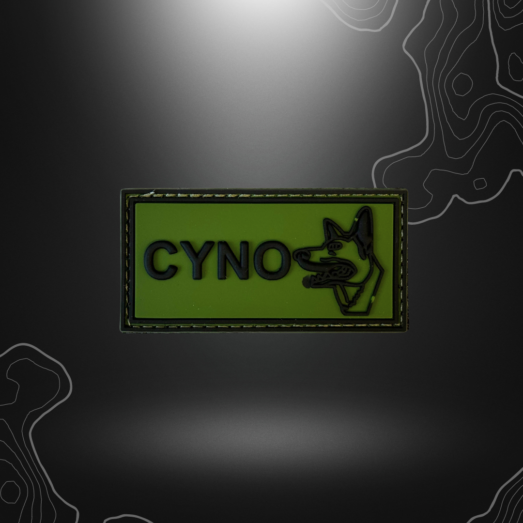 Logo du spécialiste Cyno sur fond vert variant légèrement de teinte