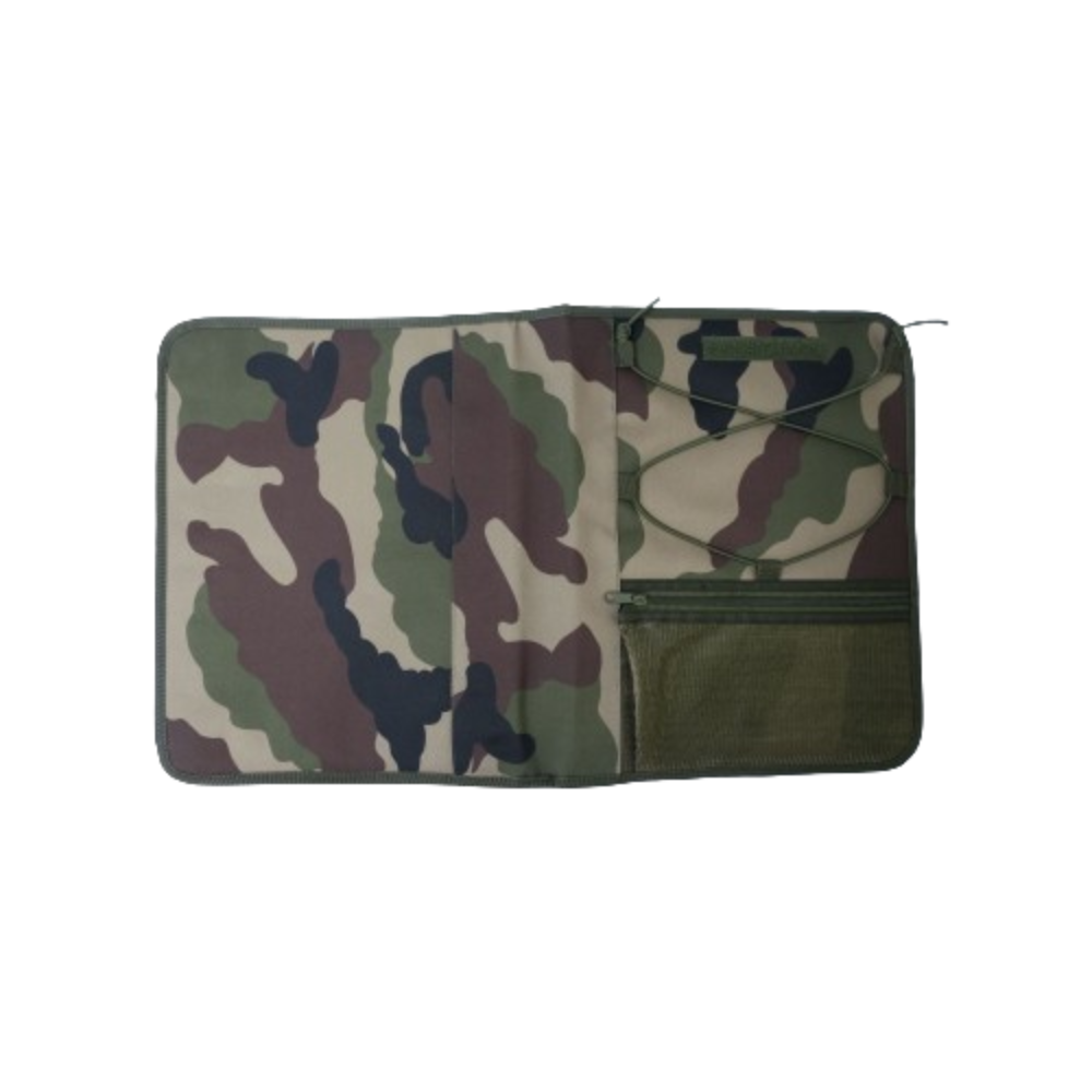 Classeur porte document militaire A4 OPEX en polyester avec poche extérieure et pochette accessoires