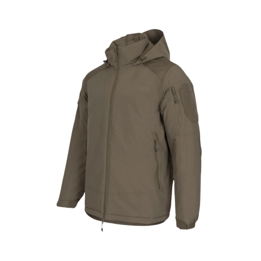 Veste d'hiver verte STOIRM Tactical de Highlander, imperméable et respirante avec isolation Primaloft et renfort Cordura pour une durabilité optimale