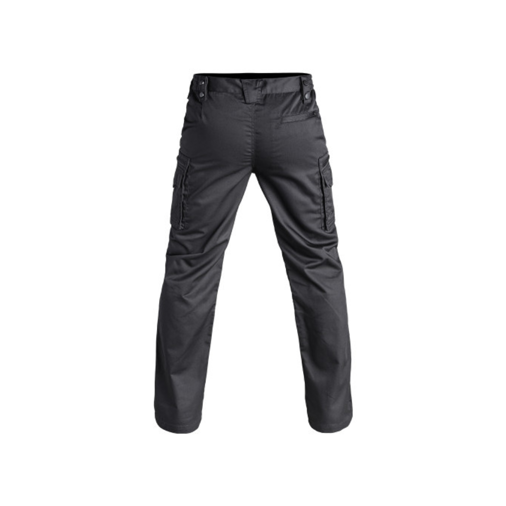 Le pantalon noir V2 SÉCU-ONE de A10 Equipment, durable, ergonomique et fonctionnel pour la sécurité privée.