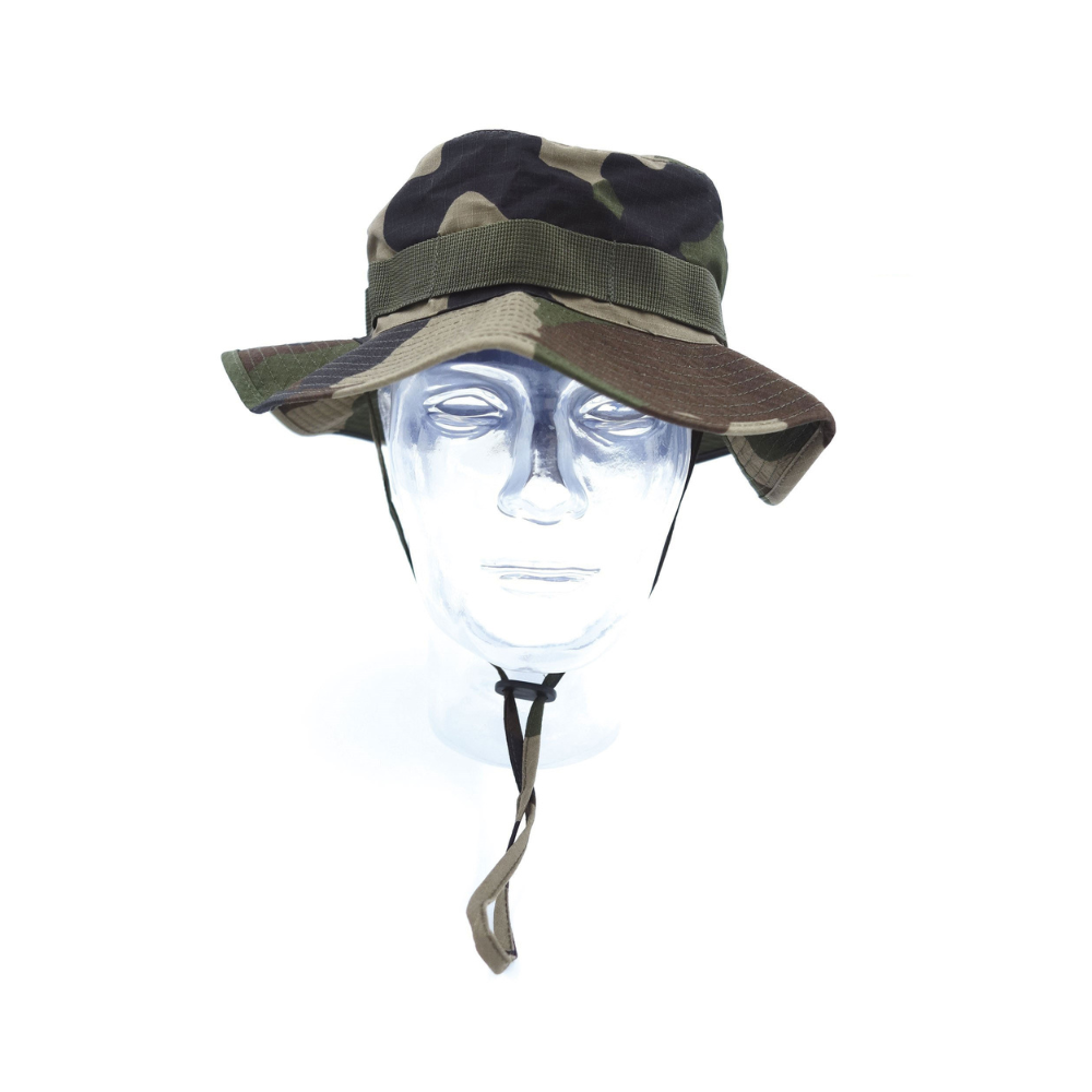 Chapeau de brousse militaire camouflage CE, robuste et déperlant, parfait pour la tenue F2 de l'armée française