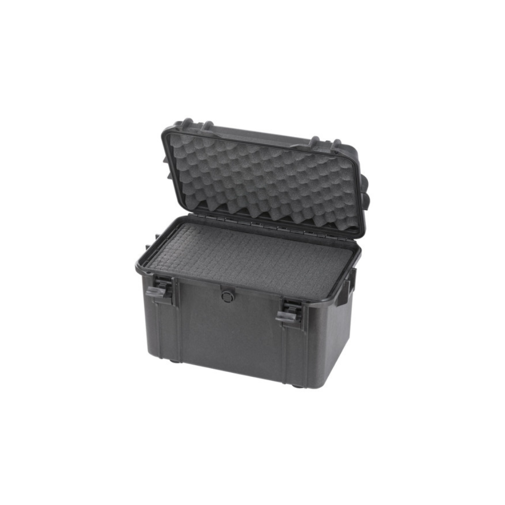 Valise de transport étanche noire MAX400S résistante aux chocs et offrant une protection supérieure contre l'eau et la poussière