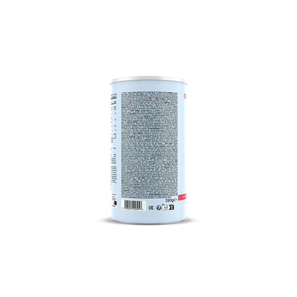 Complément alimentaire Collagène Care Framboise 390g de QNT pour la santé de la peau, des cheveux, des ongles et des articulations