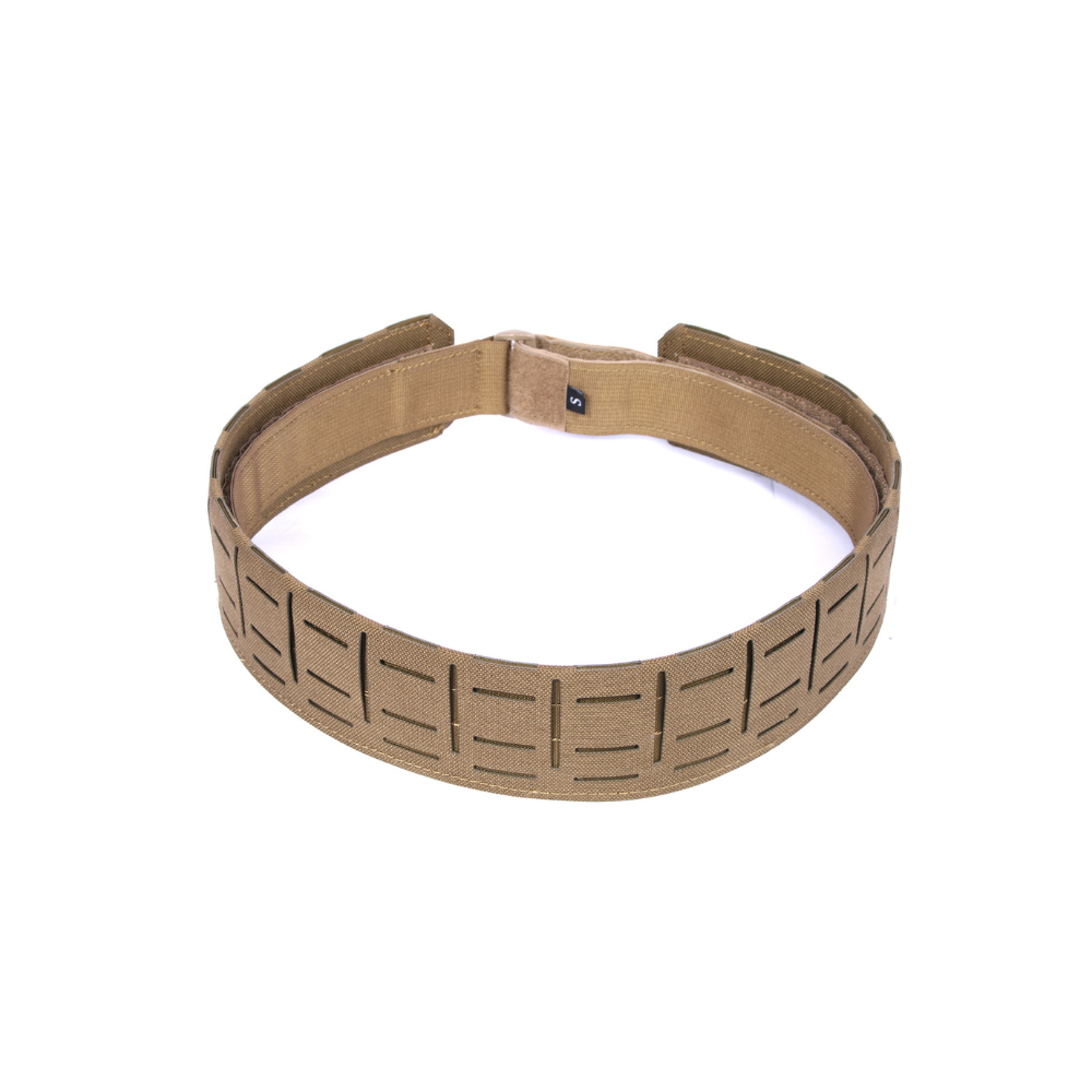 Ceinture tactique ultralégère ISTC TAN de Retex Solution, fabriquée en Cordura 500D avec système PALS/Molle pour personnalisation.