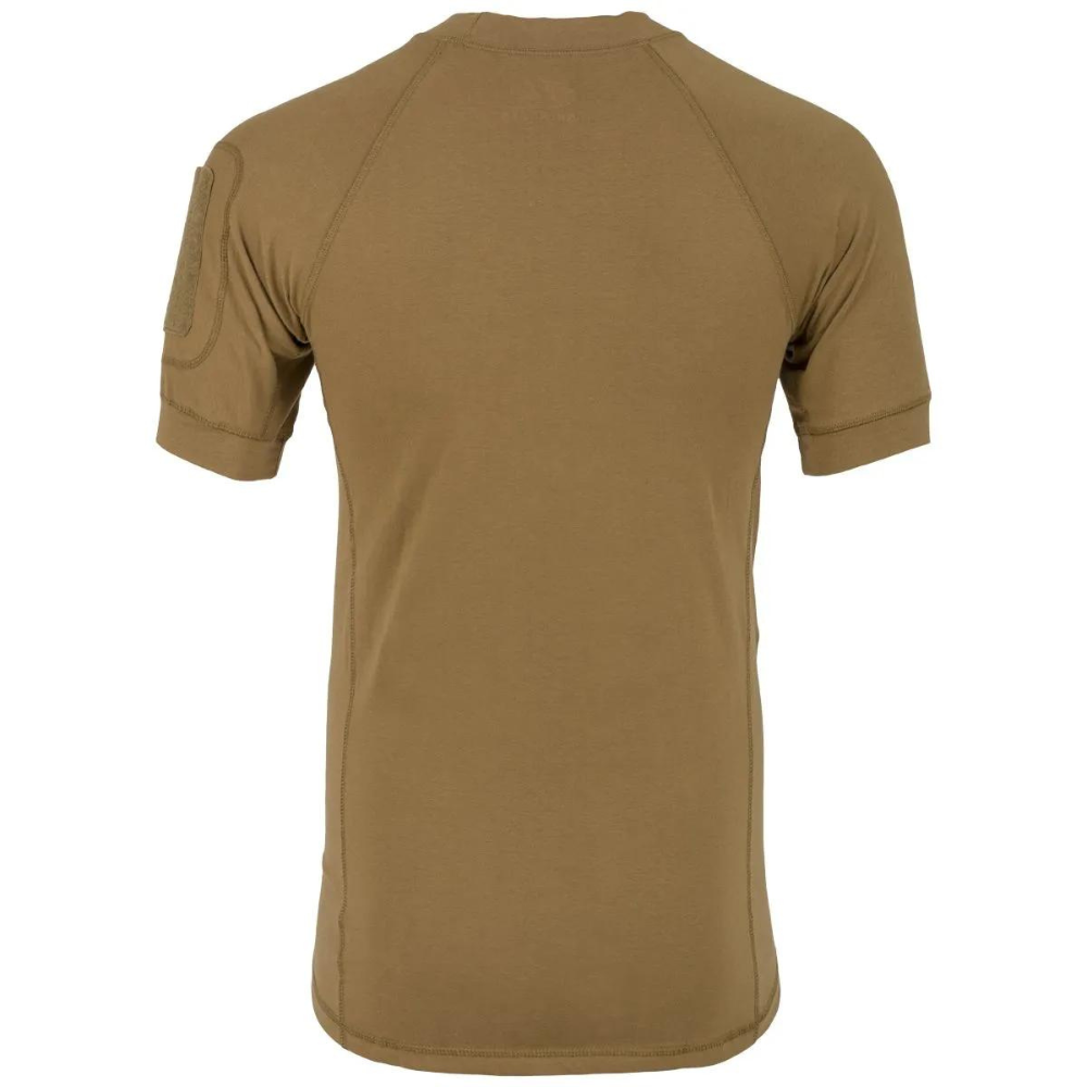 Highlander Combat T-shirt en coton et spandex couleur coyote tan avec poche sur la manche