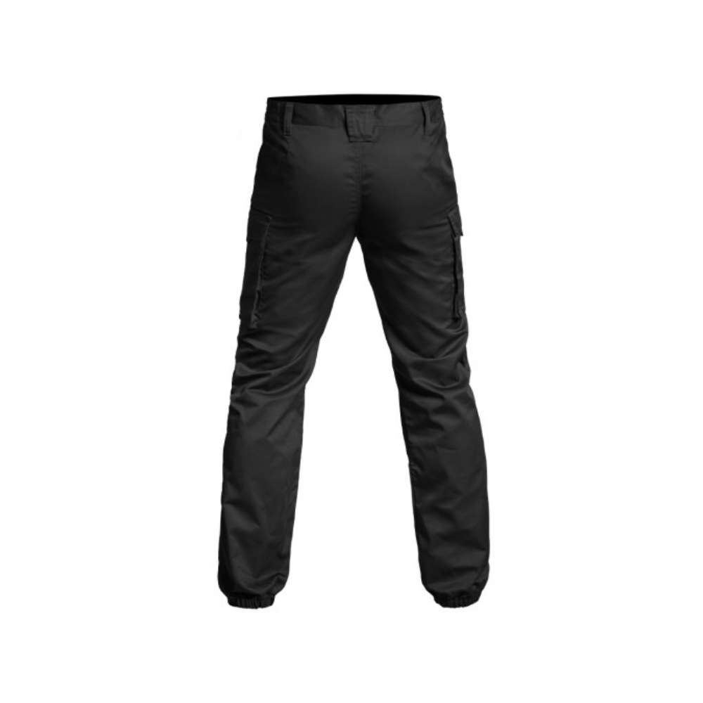 Pantalon noir SÉCU-ONE à bas élastique de A10 Equipment, résistant et ergonomique pour la sécurité privée