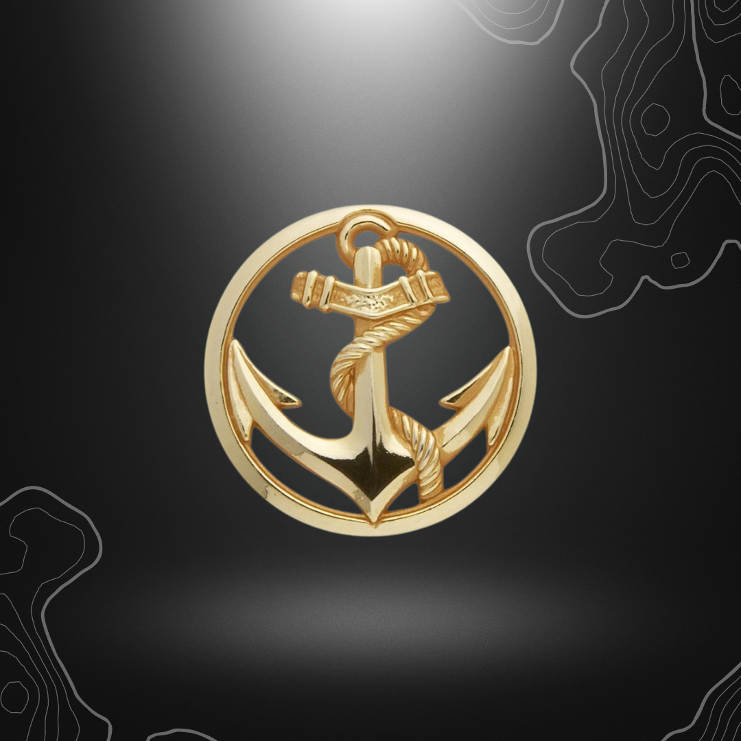 INSIGNE BÉRET TROUPES DE MARINE OR