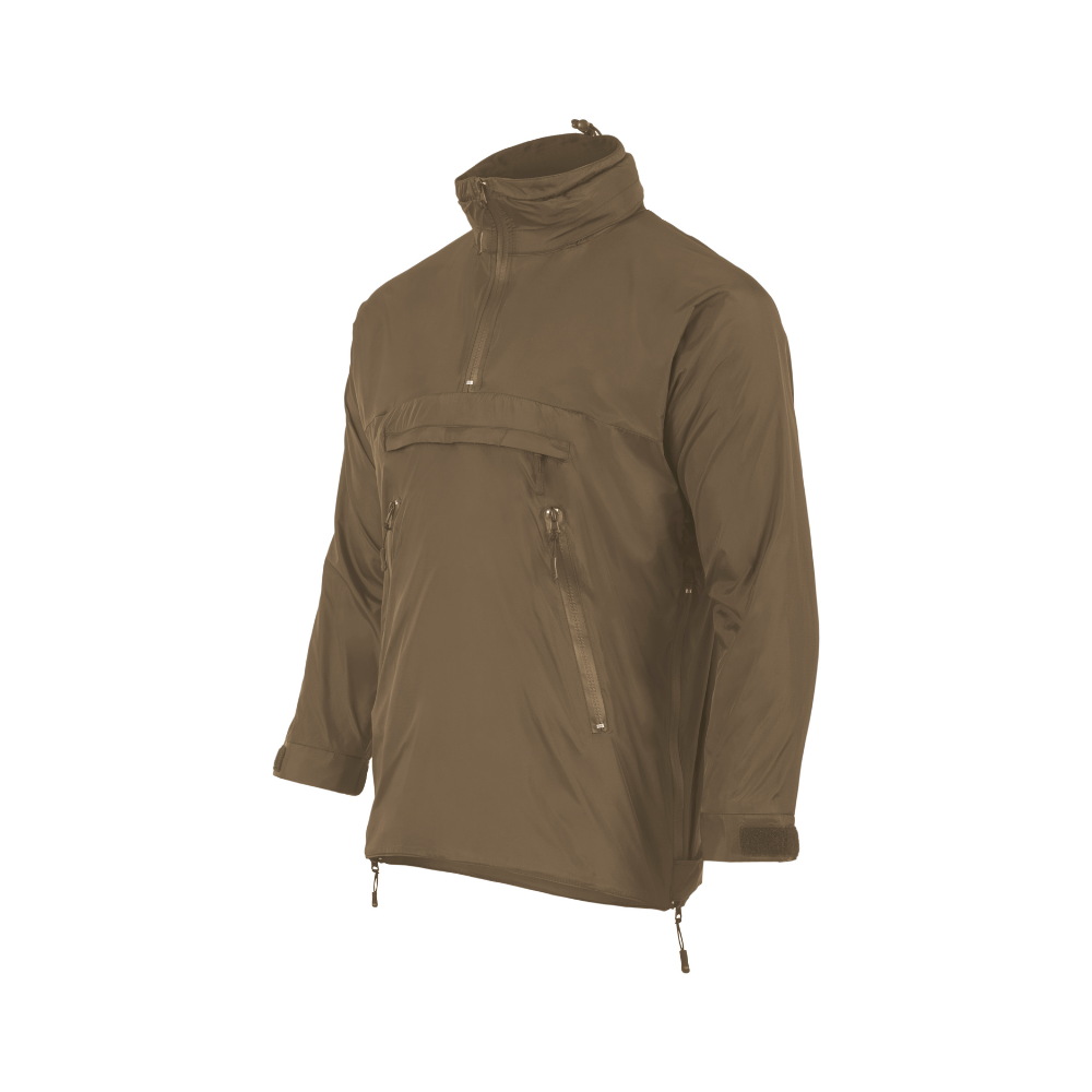 Veste imperméable vert olive Highlander doublée en micropolaire avec capuche repliable et revêtement Teflon antitâche