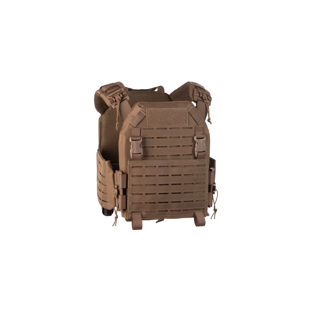 Invader Gear Gilet de combat SMB Reaper QRB Plate Carrier Coyote, léger, polyvalent, durable et facile à porter avec système MOLLE et technologie de découpe laser