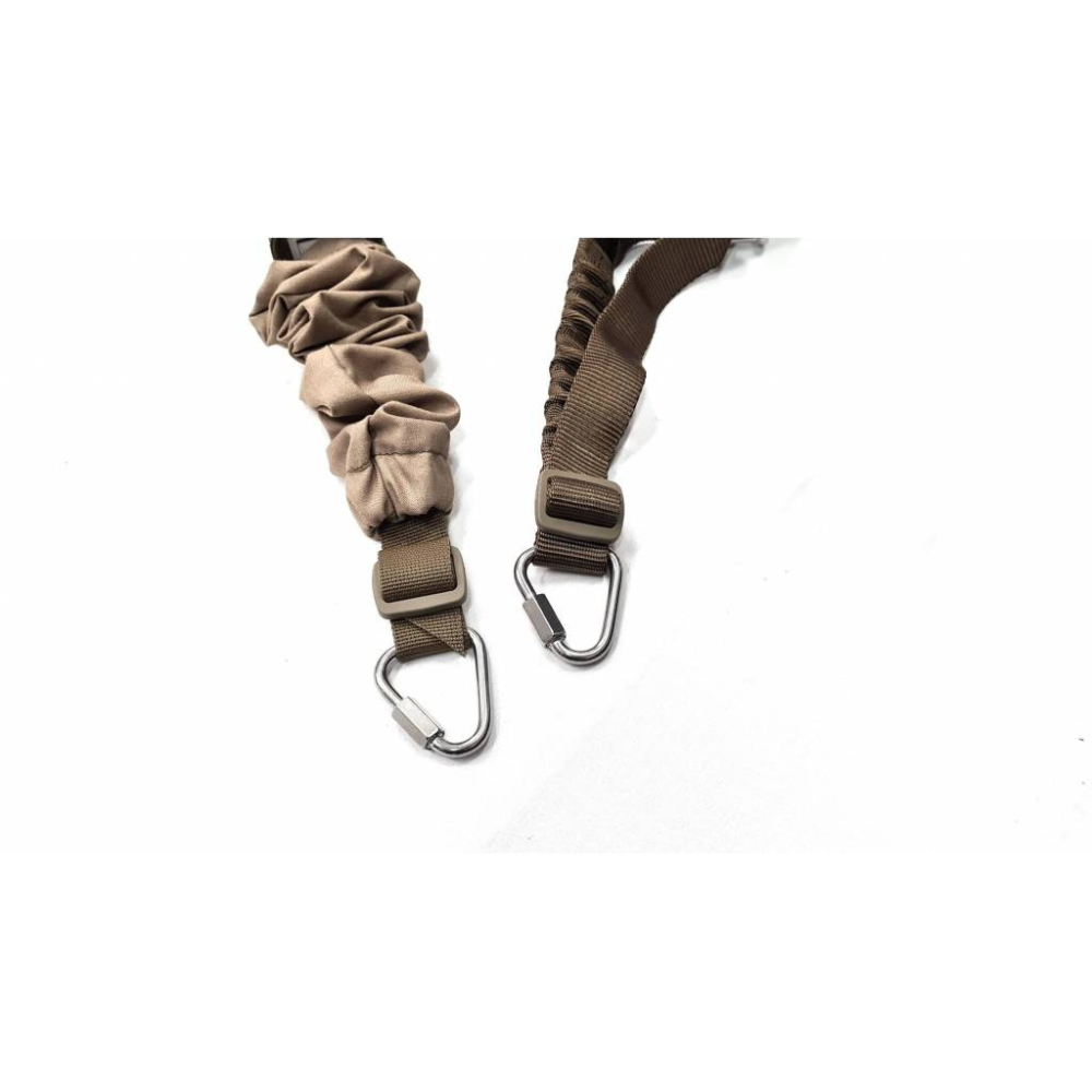 Sangle Minimi TT-MSG-CB Coyote de Tiger Tailor, utilisée et testée sur le terrain par les Diables Rouges, destinée aux mitrailleuses françaises Minimi 5,56 et 7