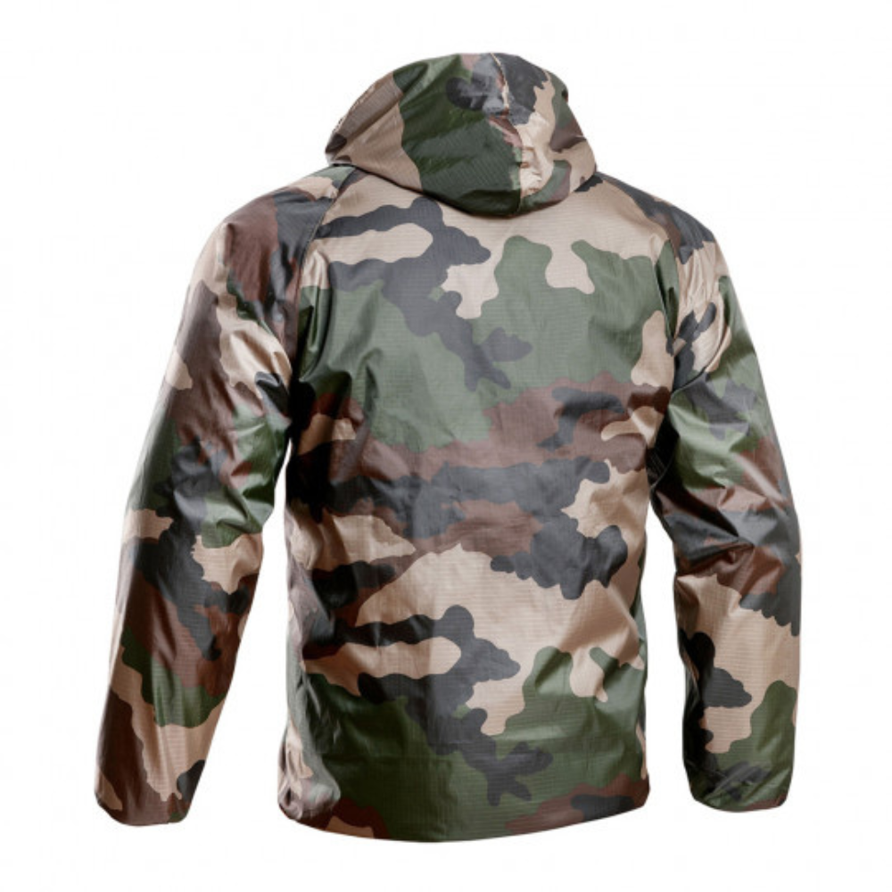 Veste de pluie ultra-légère A10 Equipment en tissu Ripstop imperméable et respirant avec technologie LIGHT-SHELL, couleur camo fr/ce