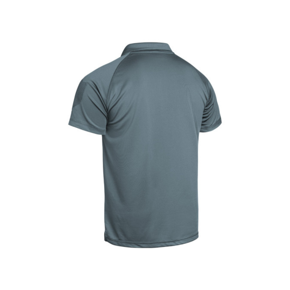 Alt tag pour polo noir INSTRUCTOR de la marque A10 EQUIPMENT, un vêtement fonctionnel, résistant et confortable, conçu pour des performances optimales en toutes circonstances.