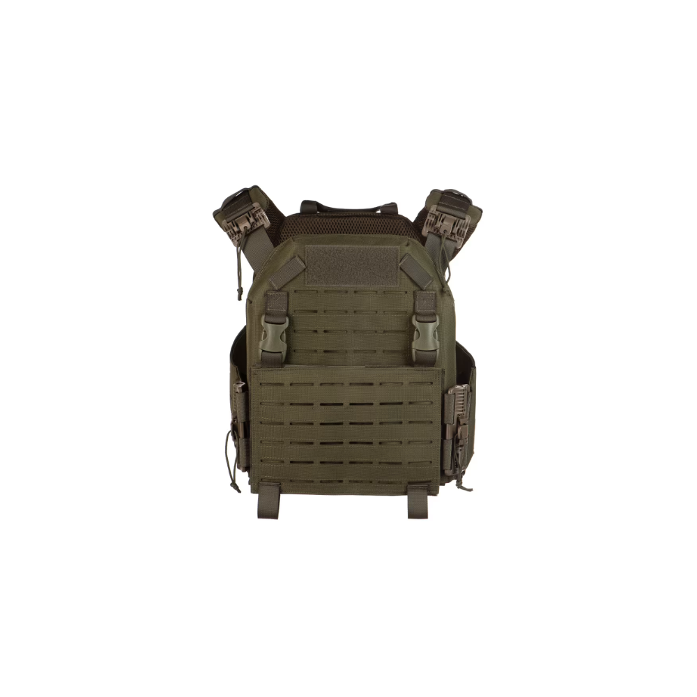 Gilet de combat Reaper QRB Plate Carrier vert, robuste et polyvalent, par Invader Gear