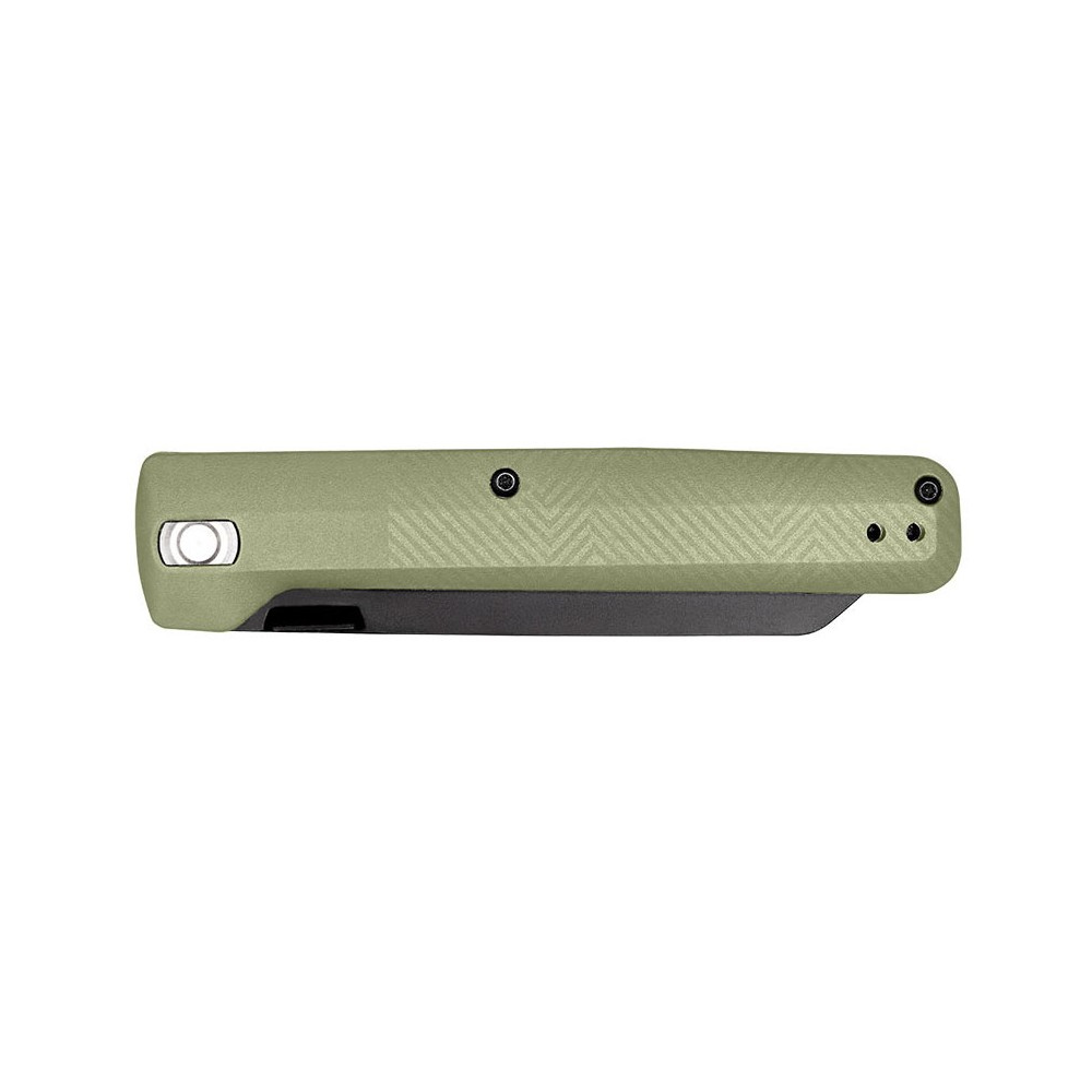 Gerber Pledge Lichen Green, couteau pliant polyvalent avec lame noire en acier et manche texturé en GFN vert