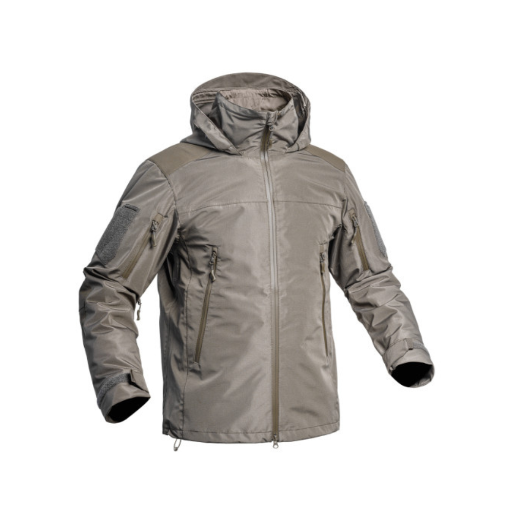 Parka Hardshell Fighter de A10 Equipment, résistante et ergonomique pour les militaires, avec technologie Hard-Shell 2 couches et tissu Ripstop 2.5