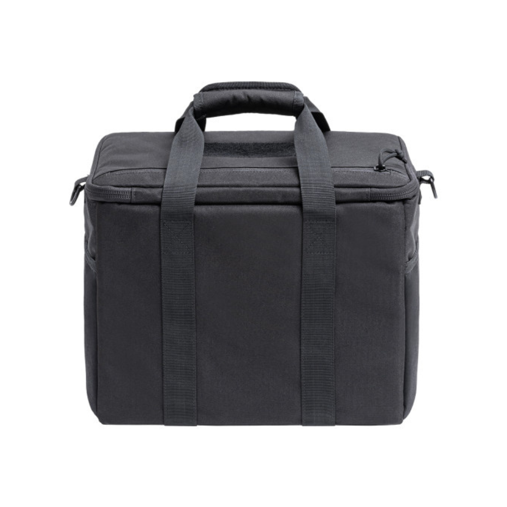 Alt tag pour un sac de tir noir de la gamme DELTA par A10 EQUIPMENT, résistant et modulable pour le transport sécurisé d'armes et équipements.