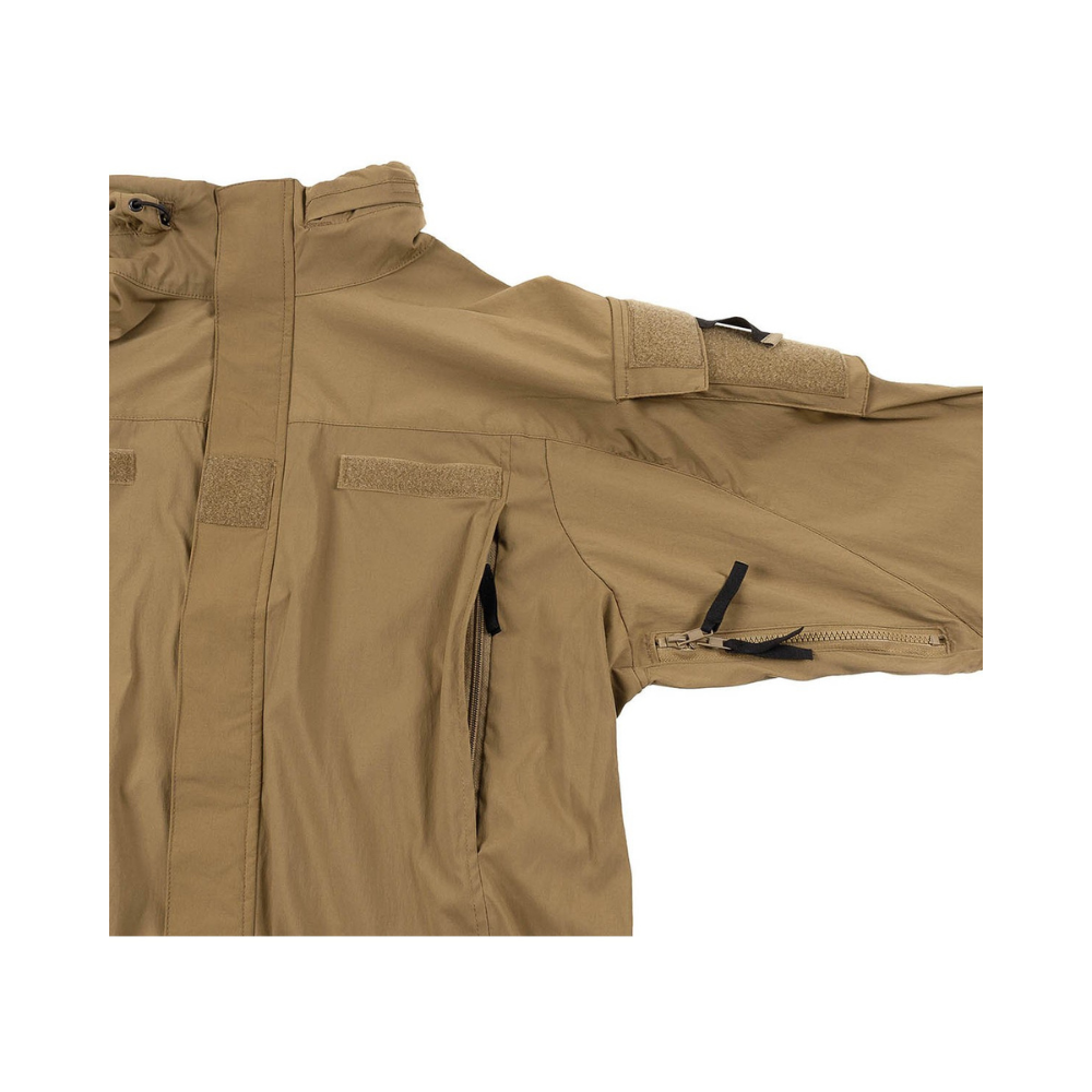 Veste Softshell US Gen III Level 5 Coyote de MFH, imperméable, coupe-vent et respirable avec poches zippées et doublure en nylon