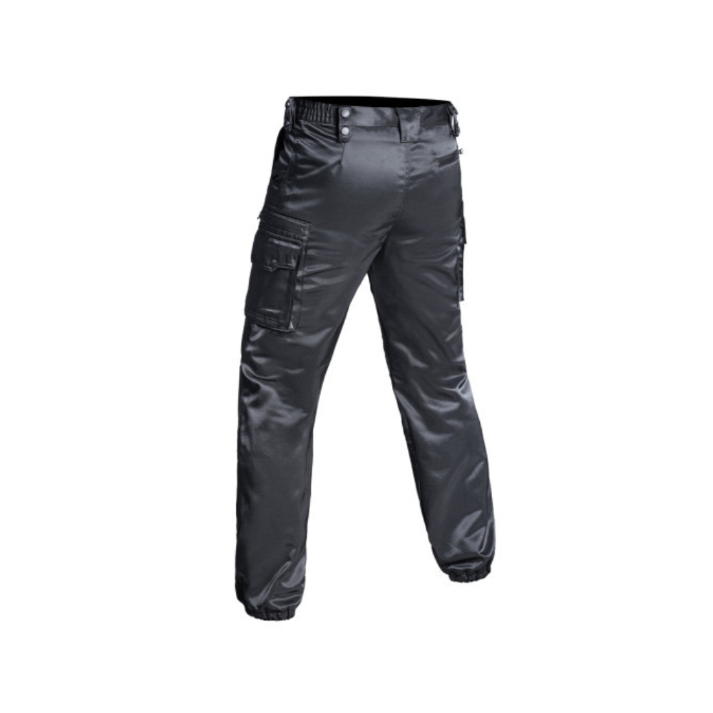 Alt tag : Pantalon V2 Sécu-One noir antistatique avec bas élastique de A10 Equipment, pantalon de sécurité résistant et ergonomique