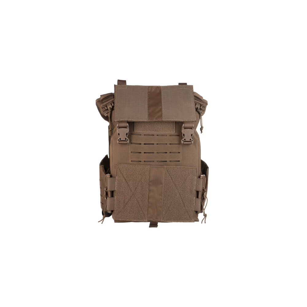 Gilet de combat Reaper QRB Plate Carrier Coyote d'Invader Gear, léger et polyvalent, adapté pour les plaques balistiques et doté d'un système MOLLE complet pour le transport d'équipement