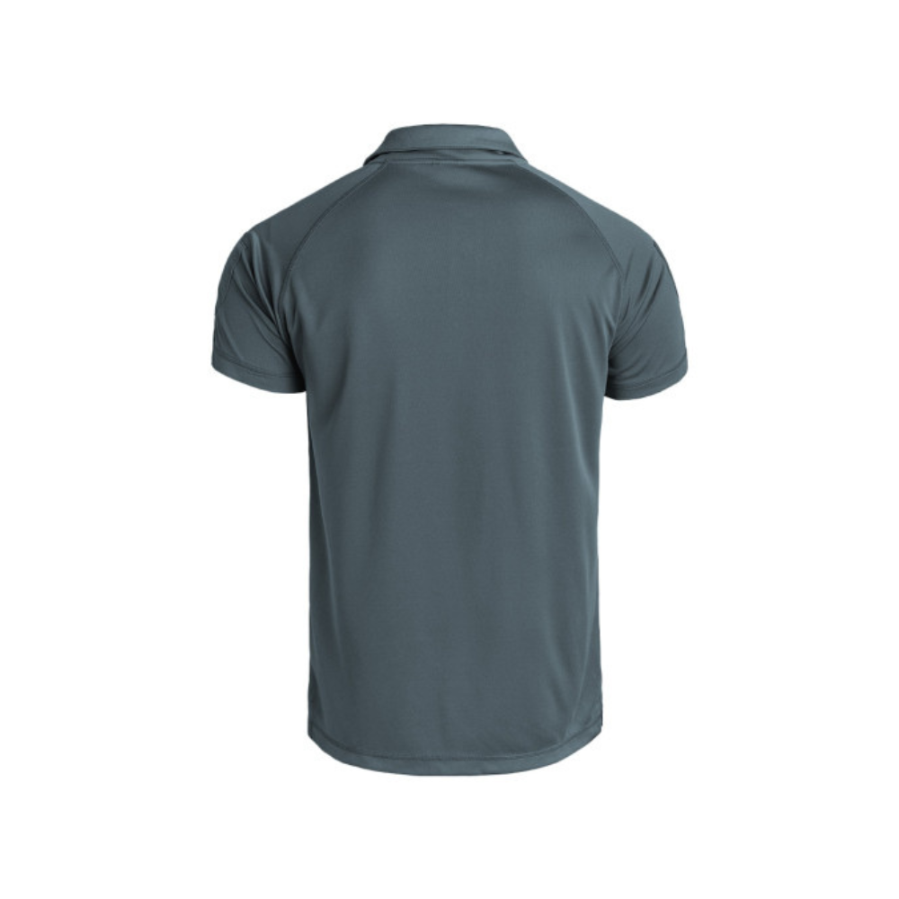 Un polo Instructor de la marque A10 Equipment, conçu pour la fonctionnalité, la résistance et le confort, avec une composition 100% polyester et de couleur noire.