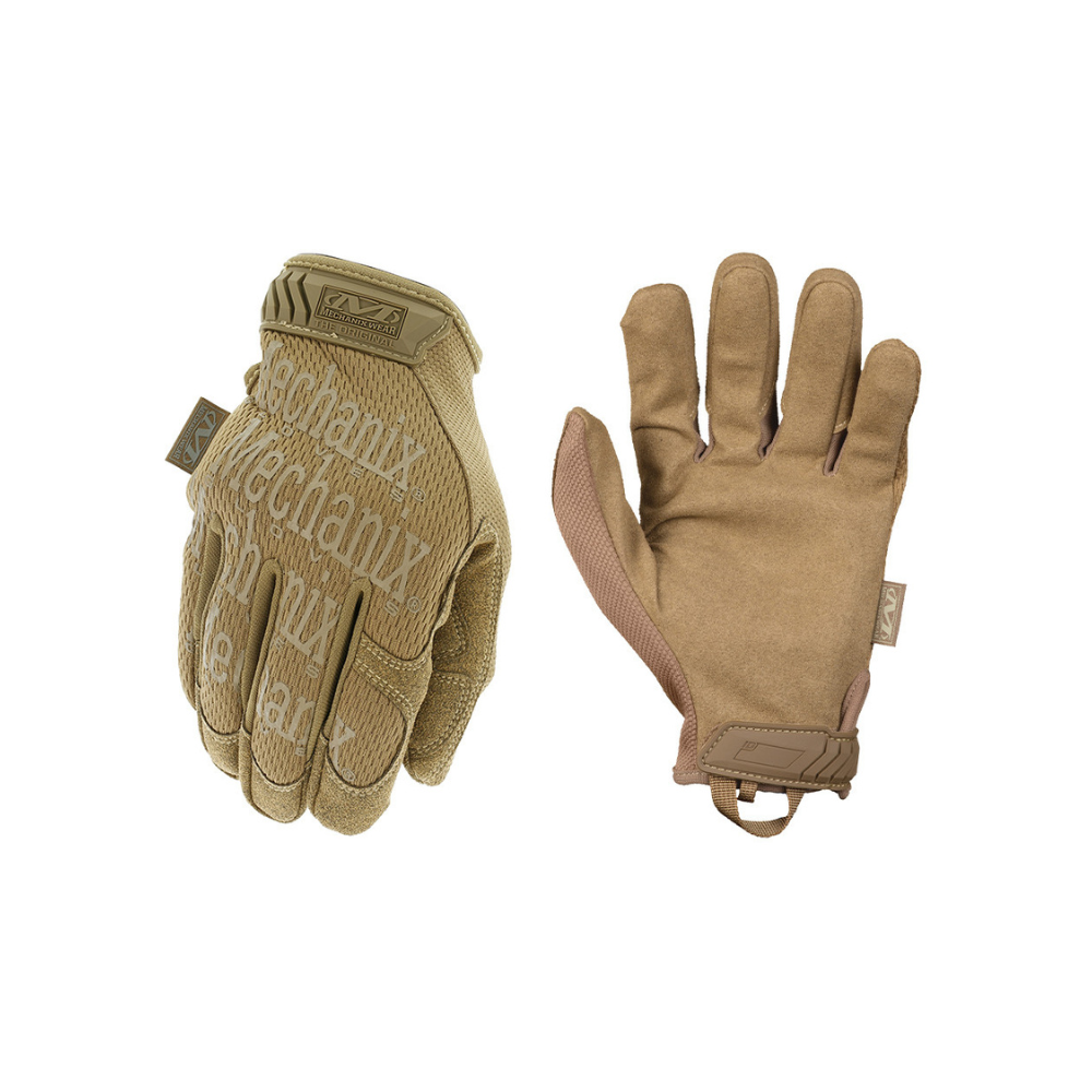 Gants de palpation Mechanix Original avec dessus en tissu TrekDry respirant et dessous en microfibre, ajustables et compatibles avec écrans tactiles