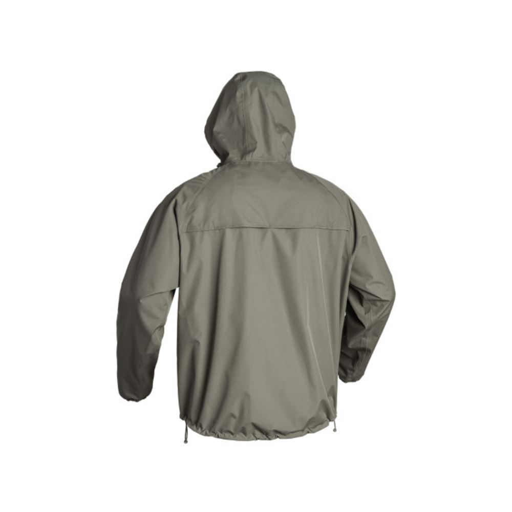 Veste courte Lightshell Rain Protect en vert olive de A10 Equipment avec technologie imperméable et respirante, légère et compacte
