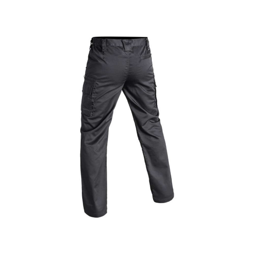 Le pantalon noir V2 SÉCU-ONE d'A10 Equipment, résistant et ergonomique, conçu pour la sécurité privée