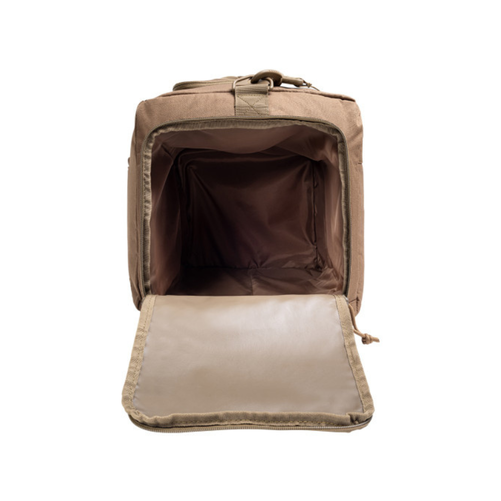 Robuste sac de transport TRANSALL 45L de A10 EQUIPMENT, conçu pour une utilisation opérationnelle avec une grande capacité de 45 litres, des options de portage polyvalentes et une résistance élev