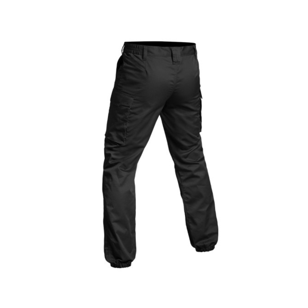 Pantalon noir SÉCU-ONE de A10 Equipment avec bas élastique, résistant et fonctionnel pour la sécurité privée