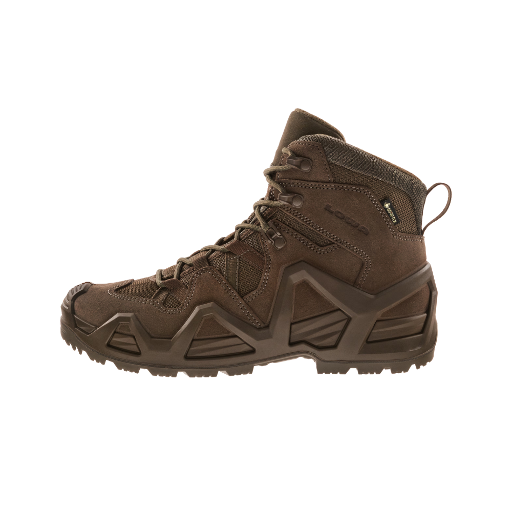 Chaussures Zephyr GTX Mid MK2 marron de Lowa avec semelle intermédiaire isolante et tige résistante aux déchirures