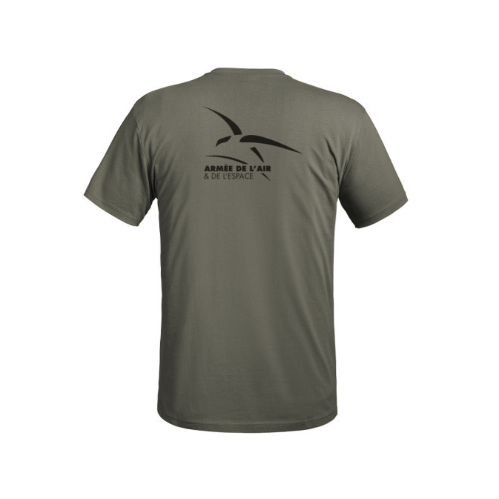 T-shirt Strong Armée de l'Air de l'Espace en coton vert olive de la marque A10 Equipment