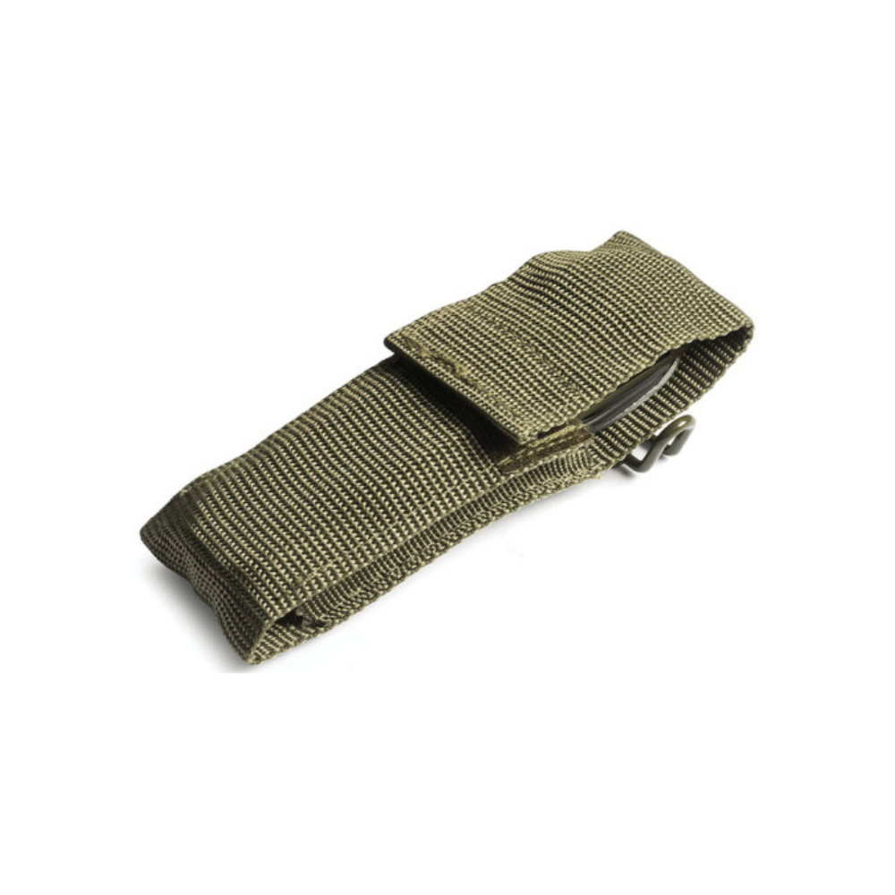 Multifonctionnel couteau de poche vert Le Bivouac® fabriqué en France par TB Outdoor, idéal pour les activités en plein air