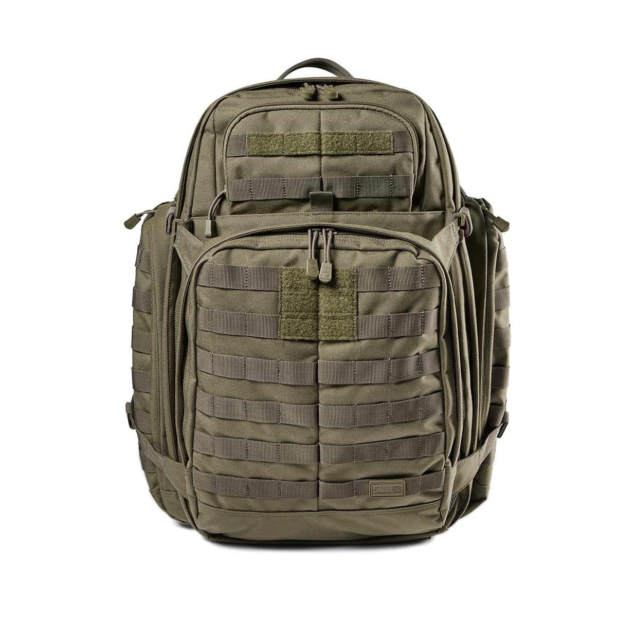 Sac à dos tactique Rush 72 55L en vert olive par 5.11, spacieux, résistant et doté de nombreuses caractéristiques fonctionnelles
