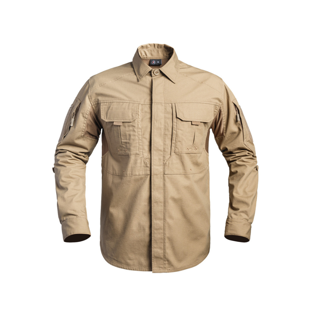 Chemise de combat Fighter en tissu Ripstop 5.0 avec poches de rangement et aérations de A10 Equipment